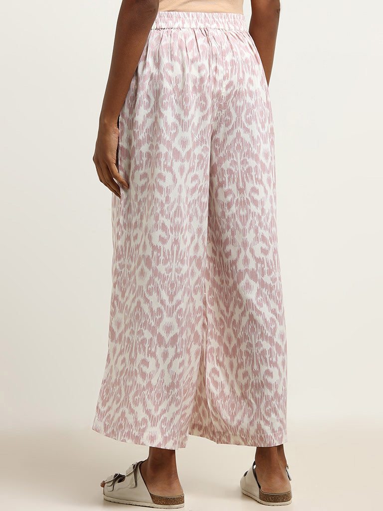 Utsa Mauve Printed Palazzos