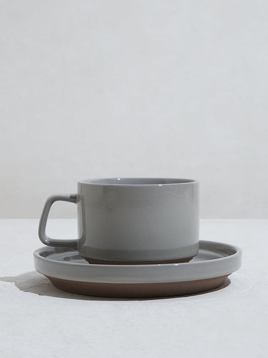 Westside Home Grey Cup and Saucer