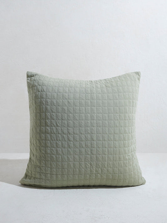 Westside Home Mint Geometric Design Cushion Cover