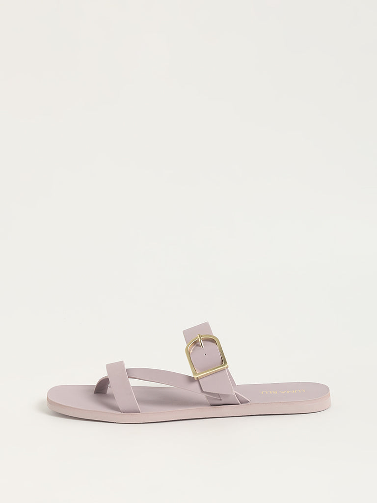 LUNA BLU Lilac 3-Strap Sandals