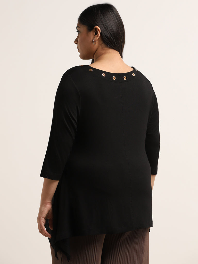 Gia Black Asymmetric Top