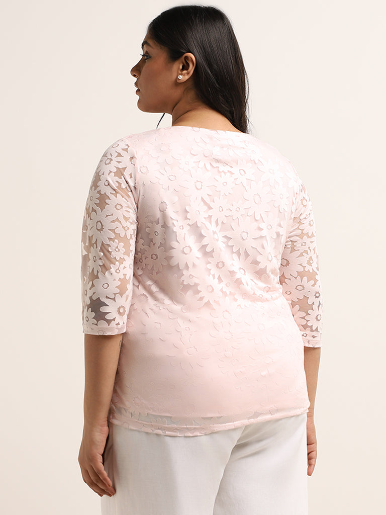 Gia Blush Pink Floral Print Top