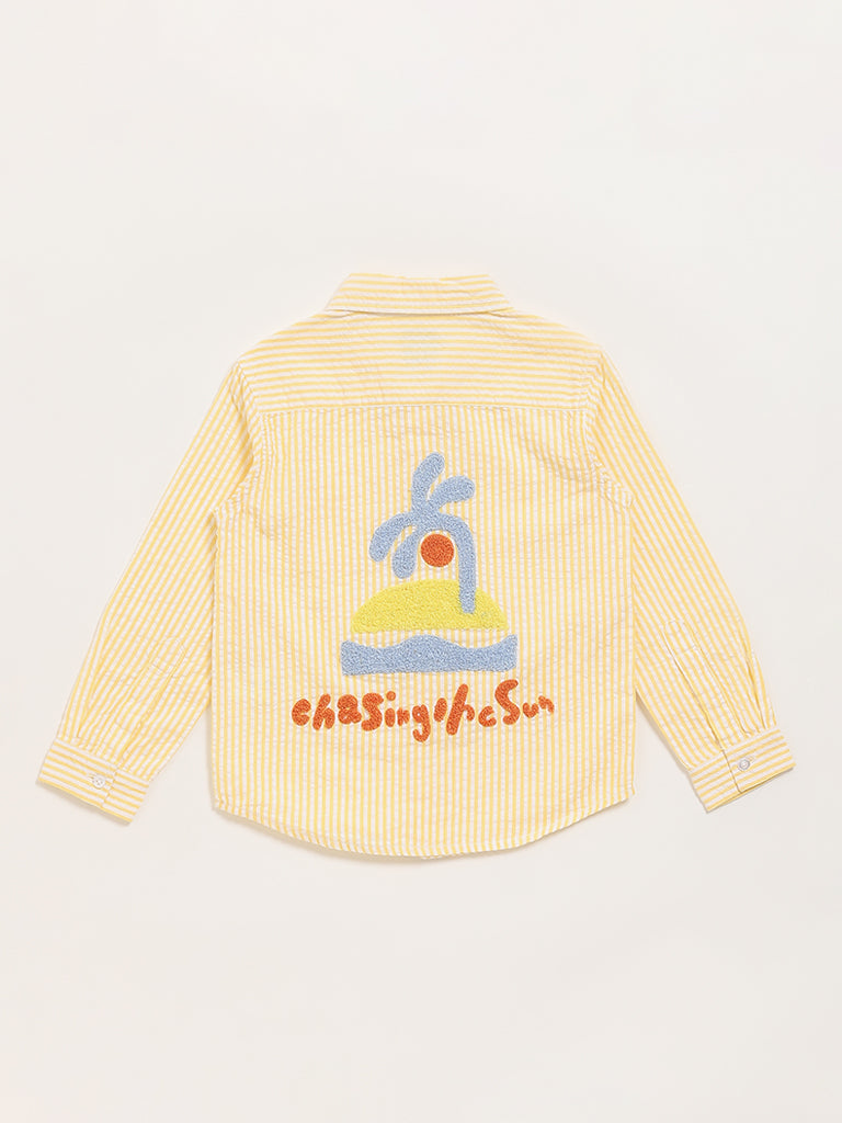 HOP Kids Yellow Striped Shirt