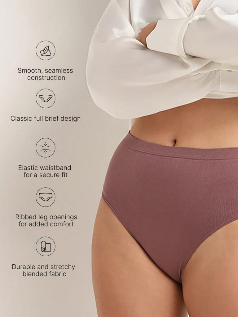 Wunderlove Brown Seamless Full-Leg Brief