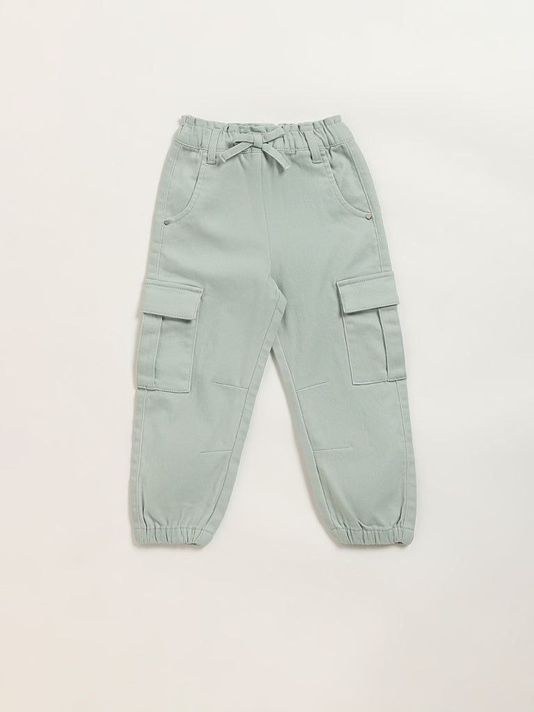 HOP Kids Green Cargo Joggers