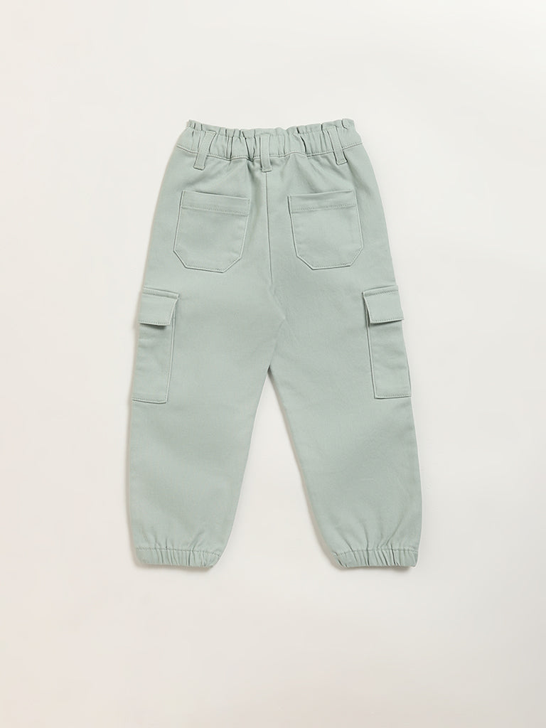 HOP Kids Green Cargo Joggers