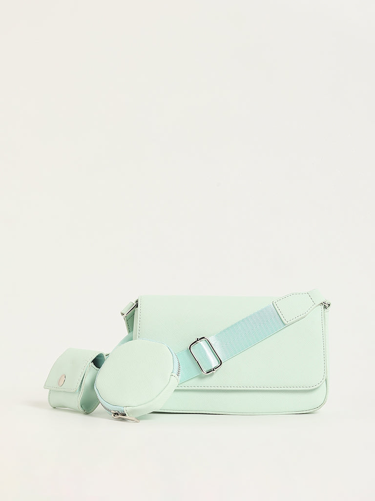 Nuon Mint Sling Bag with Coin Pouch