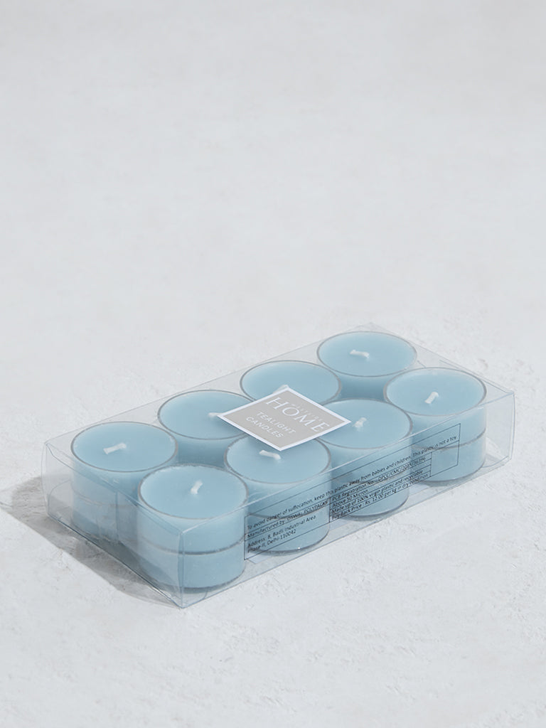 Westside Home Light Blue Acrylic Tealight Candles (Set of 16)