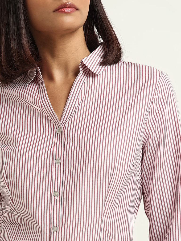 Wardrobe Red Striped Shirt