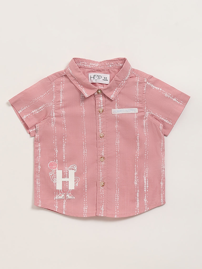 HOP Baby Pink Striped Shirt