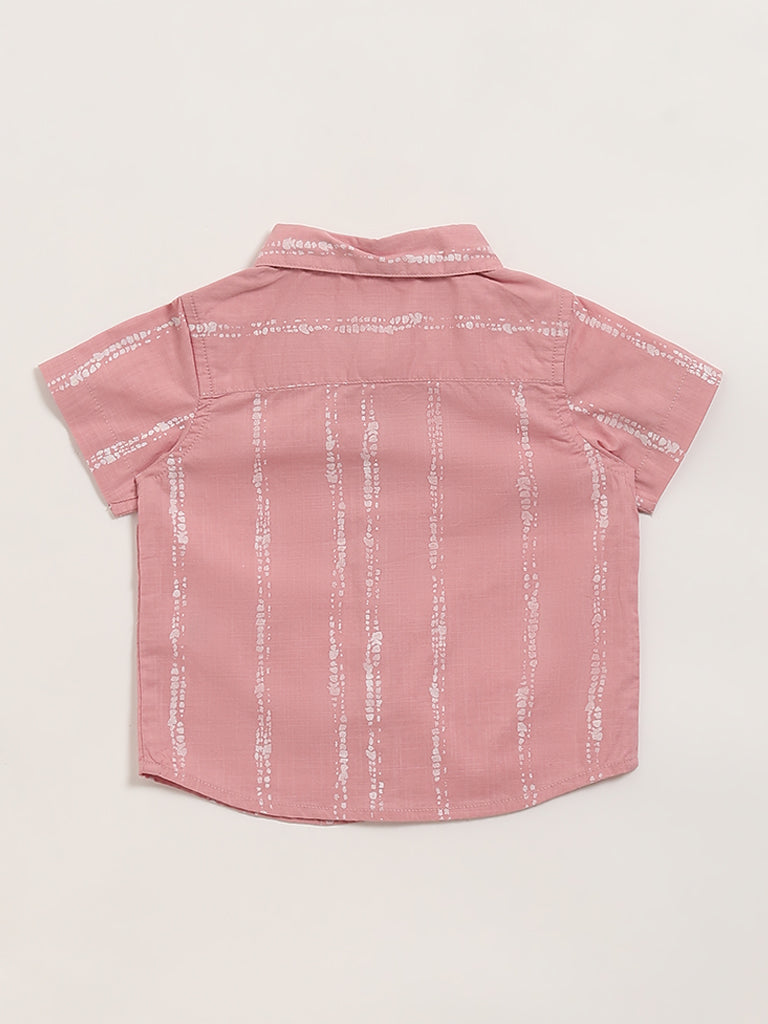 HOP Baby Pink Striped Shirt