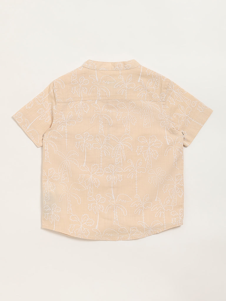 HOP Kids Beige Grandad Shirt