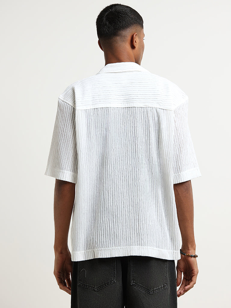 Nuon White Relaxed Fit Shirt