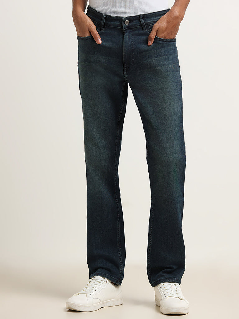 Nuon Blue Straight - Fit Mid - Rise Jeans