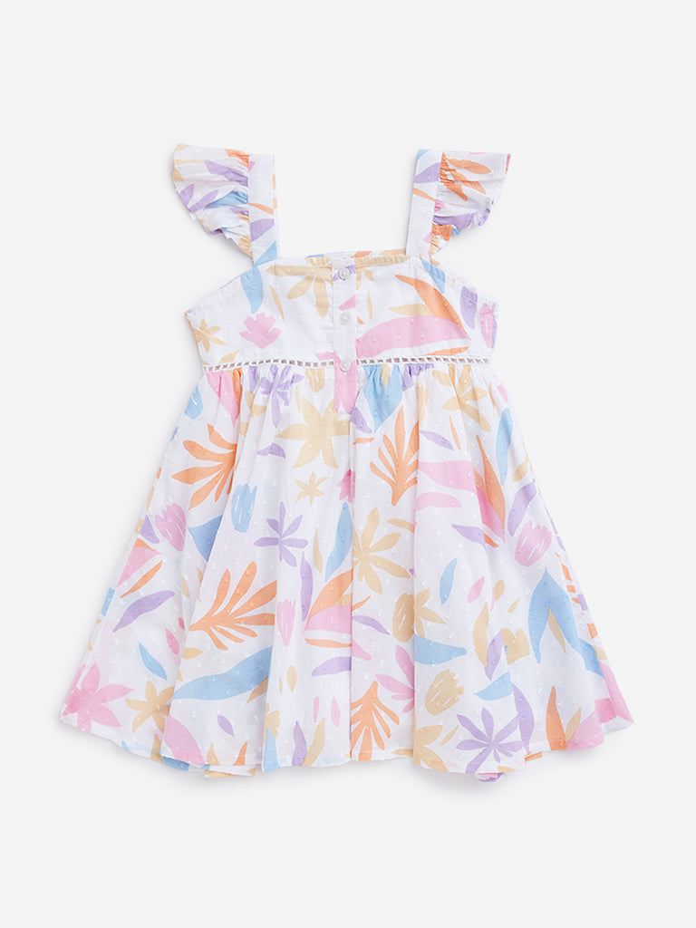 HOP Kids Multicolor Floral Printed Dress