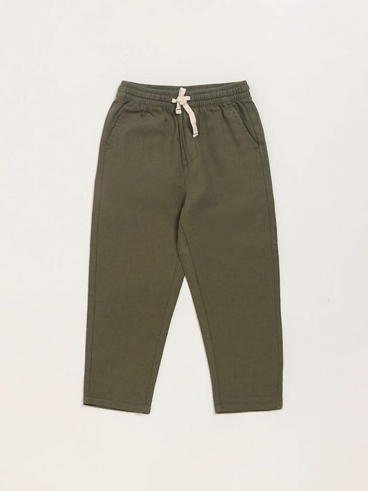 HOP Kids Olive Straight-Leg Pants