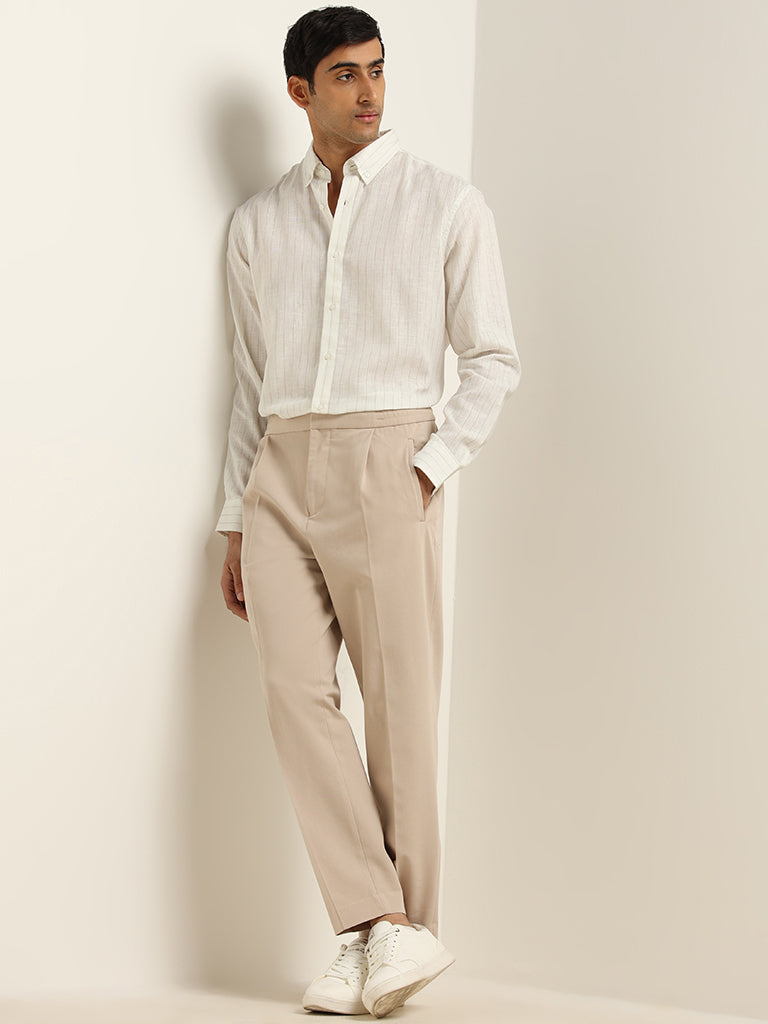 Ascot Off-White Relaxed Fit Shirt