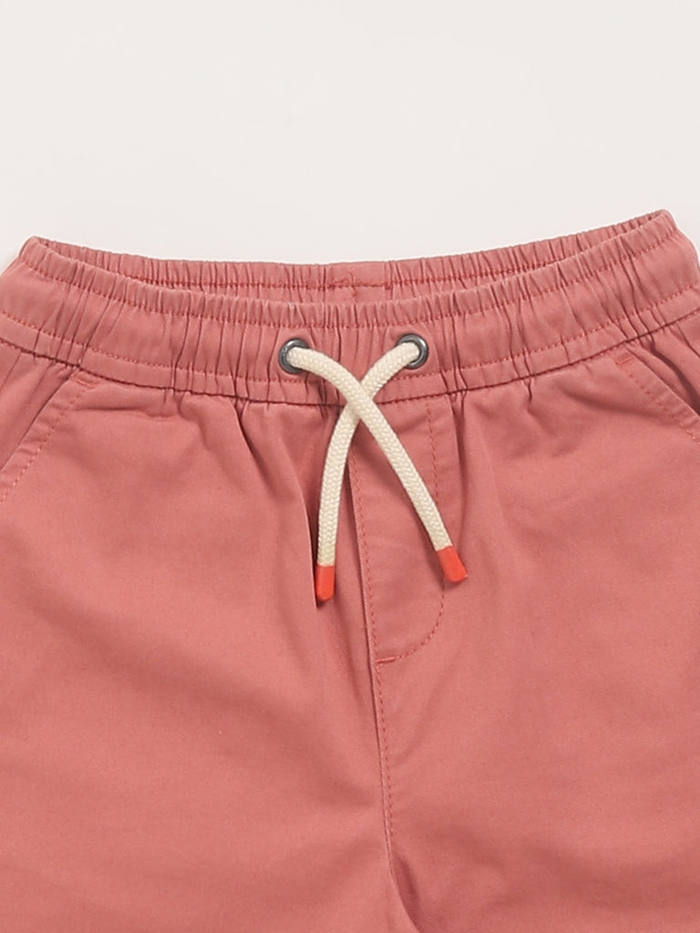 HOP Kids Dusty Rose Cotton Shorts