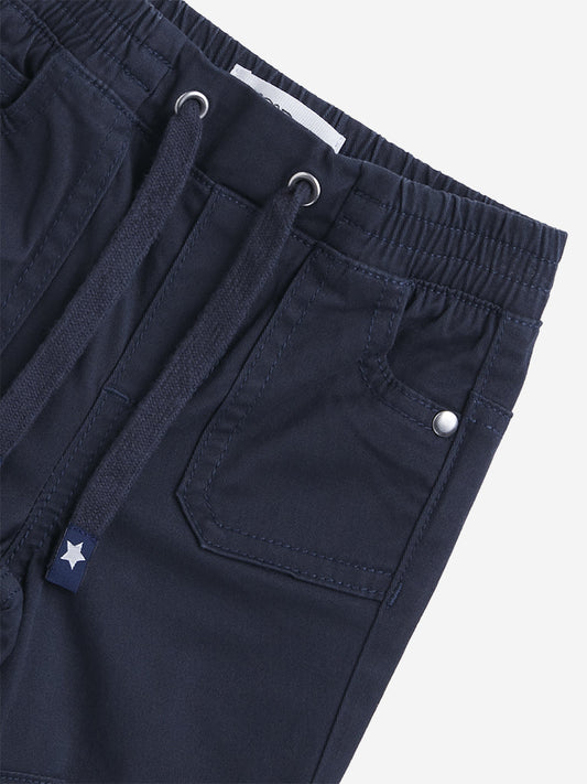 HOP Baby Indigo Solid Joggers