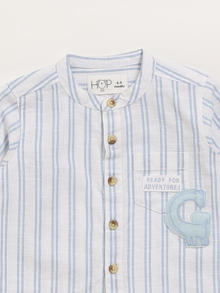 HOP Baby Blue Striped Shirt