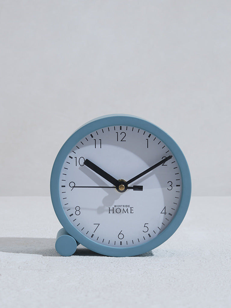 Westside Home Blue Round Clock