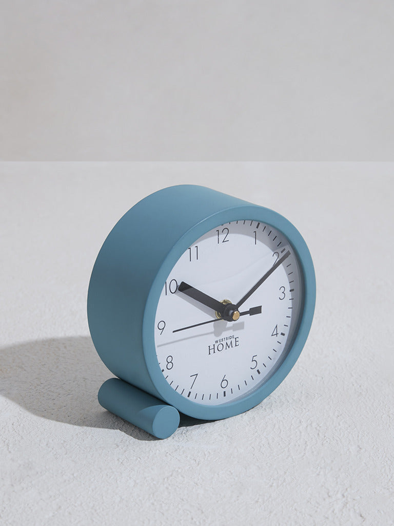 Westside Home Blue Round Clock