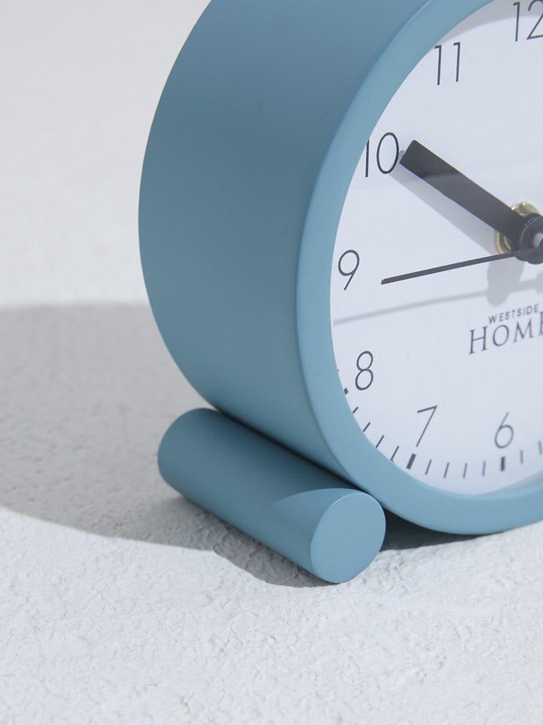 Westside Home Blue Round Clock