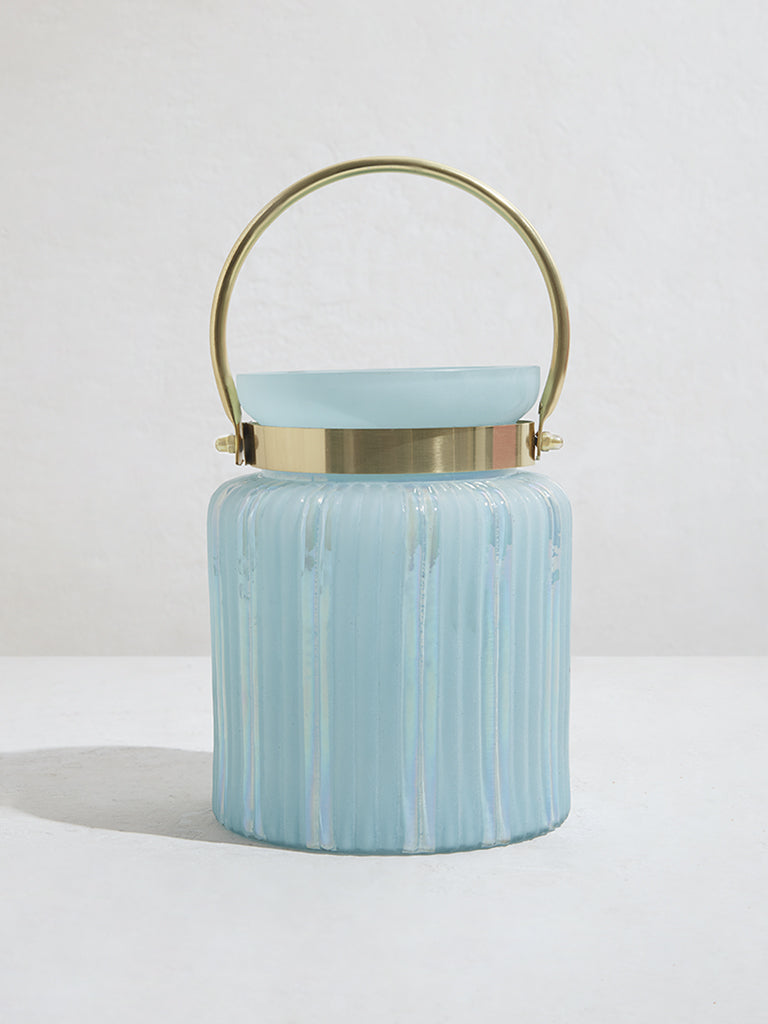 Westside Home Light Blue Glass Lantern