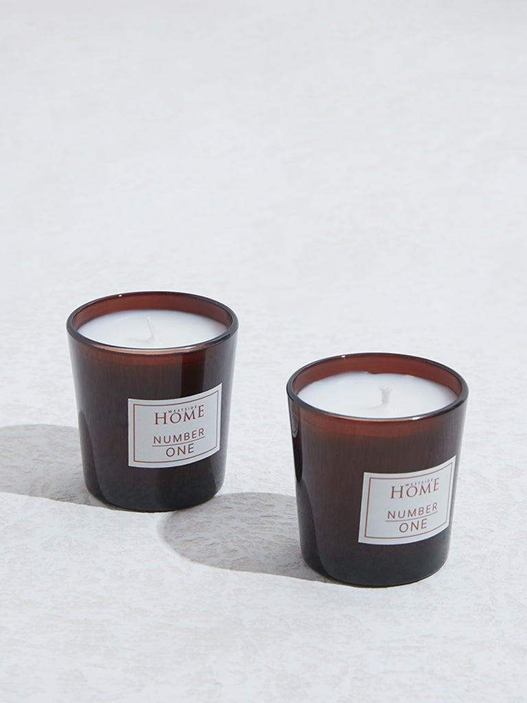 Westside Home Amber Indulgence Oakmoss Votive Scented Candle (Set of 2)