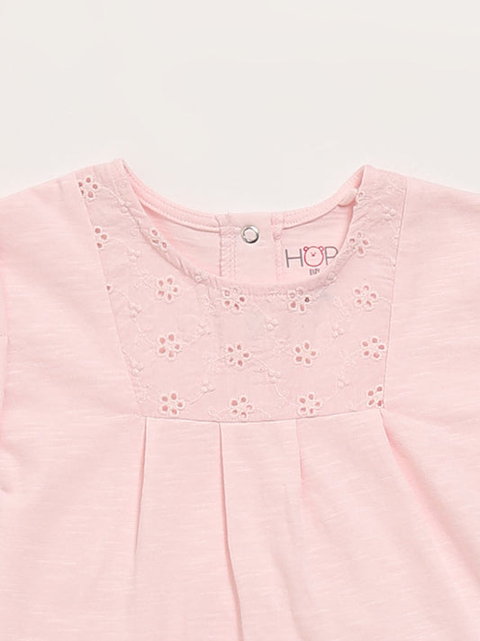 HOP Baby Pink T-Shirt with Pants Set