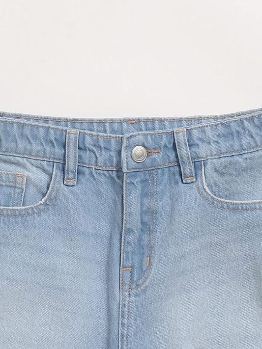 Y&F Kids Blue Denim Shorts