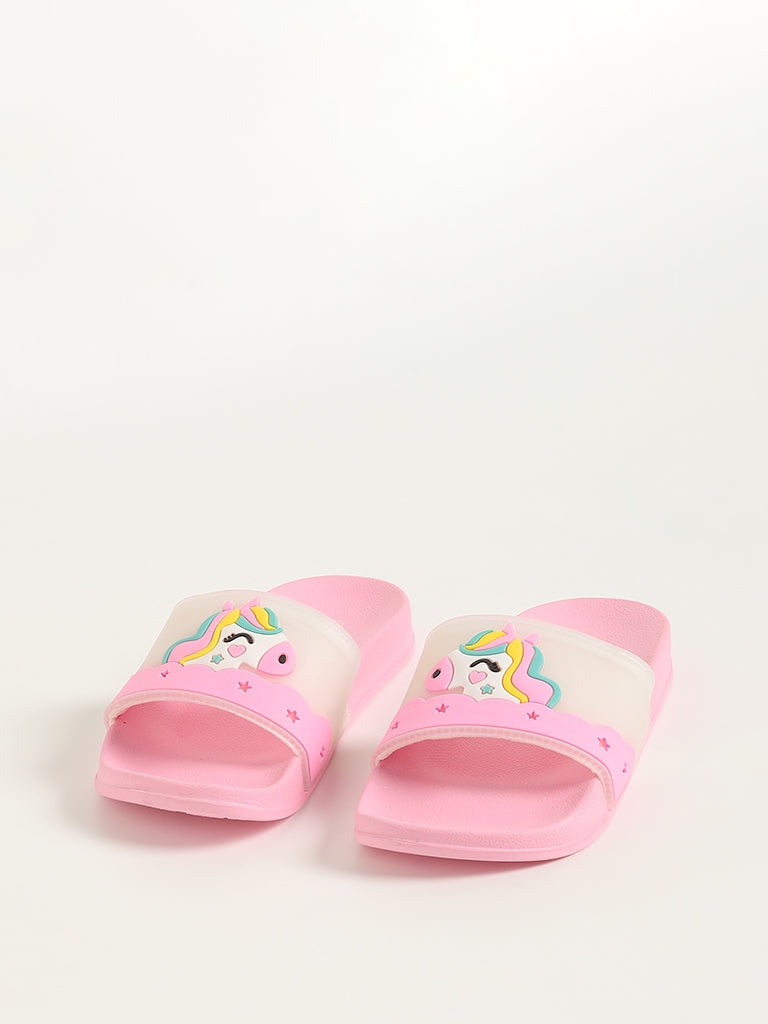 Yellow Pink Unicorn Design Slides