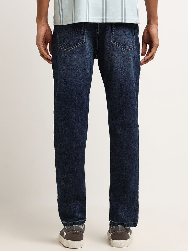 Nuon Blue Mid Rise Slim Fit Jeans