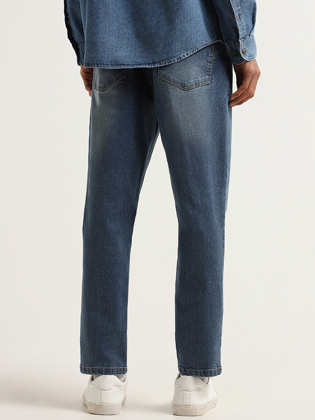 Nuon Blue Slim Fit Mid-Rise Jeans