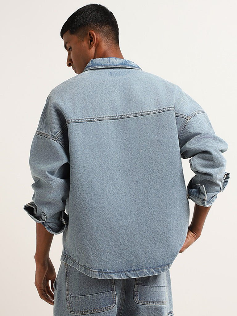 Nuon Blue Denim Relaxed Fit Jacket