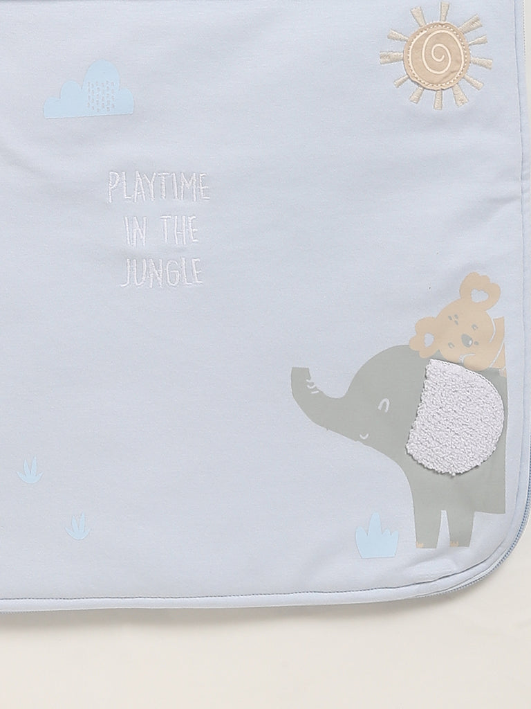 HOP Baby Blue Printed Sleeping Bag