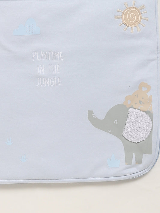 HOP Baby Blue Printed Sleeping Bag