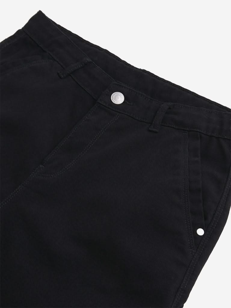 Y&F Kids Black Bermuda Shorts