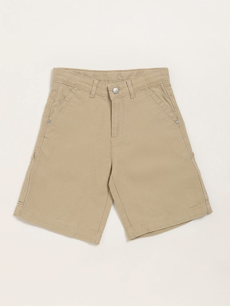 Y&F Kids Khaki Bermuda Shorts