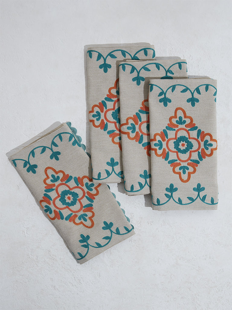 Westside Home Multicolor Boho Placemats (Set of 4)