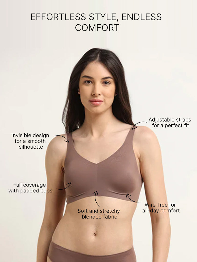 Wunderlove Brown Full Coverage Invisible Bra