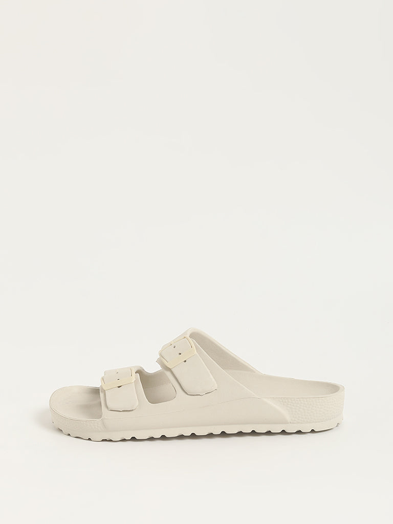 LUNA BLU Off-White Double-Band Flip-Flop