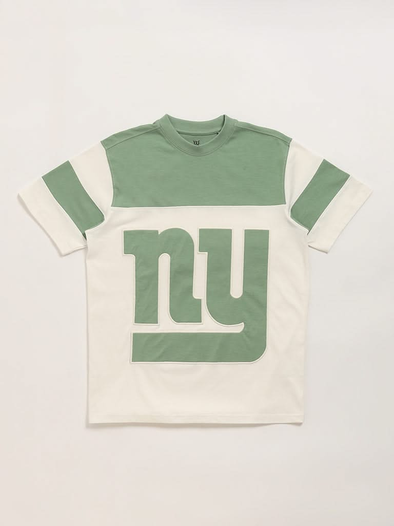 Y&F Kids Off-White Printed T-Shirt