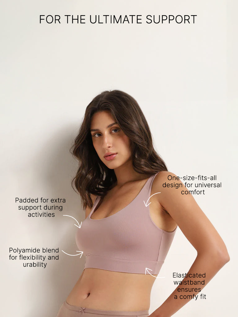 Wunderlove Pink One Size Fits All Bra