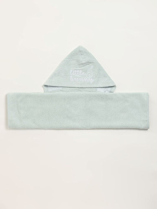 HOP Baby Light Sage Hooded Towel