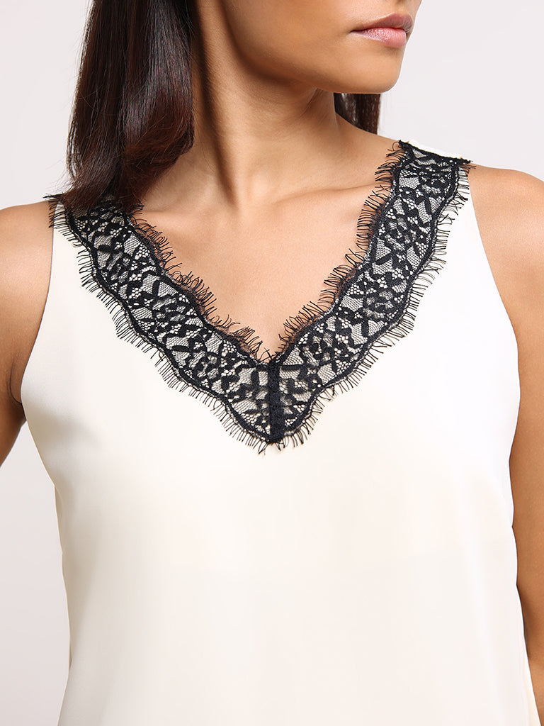 Wardrobe Off-White Lace Top