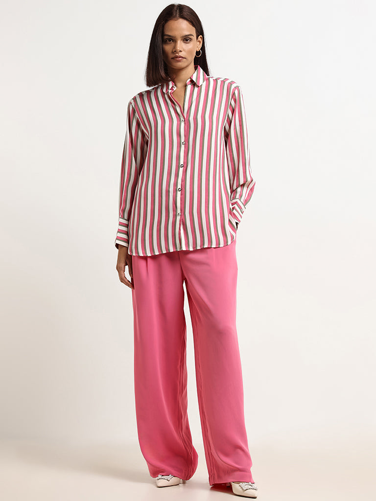 Wardrobe Pink Striped Shirt