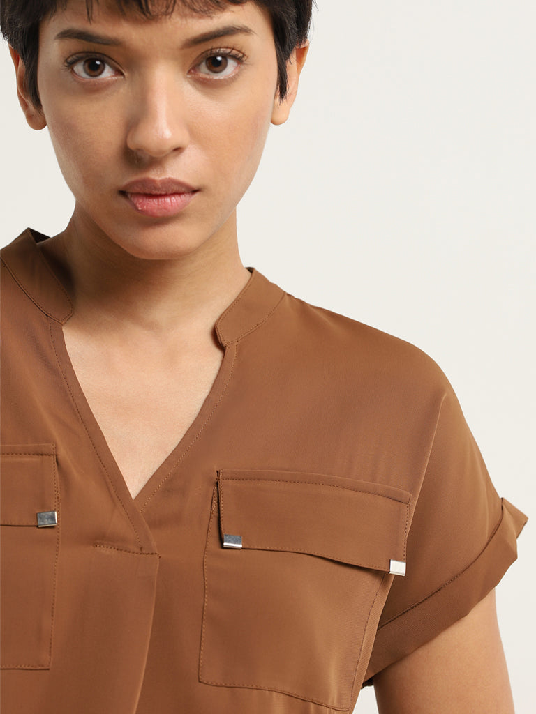 Wardrobe Brown Solid Top