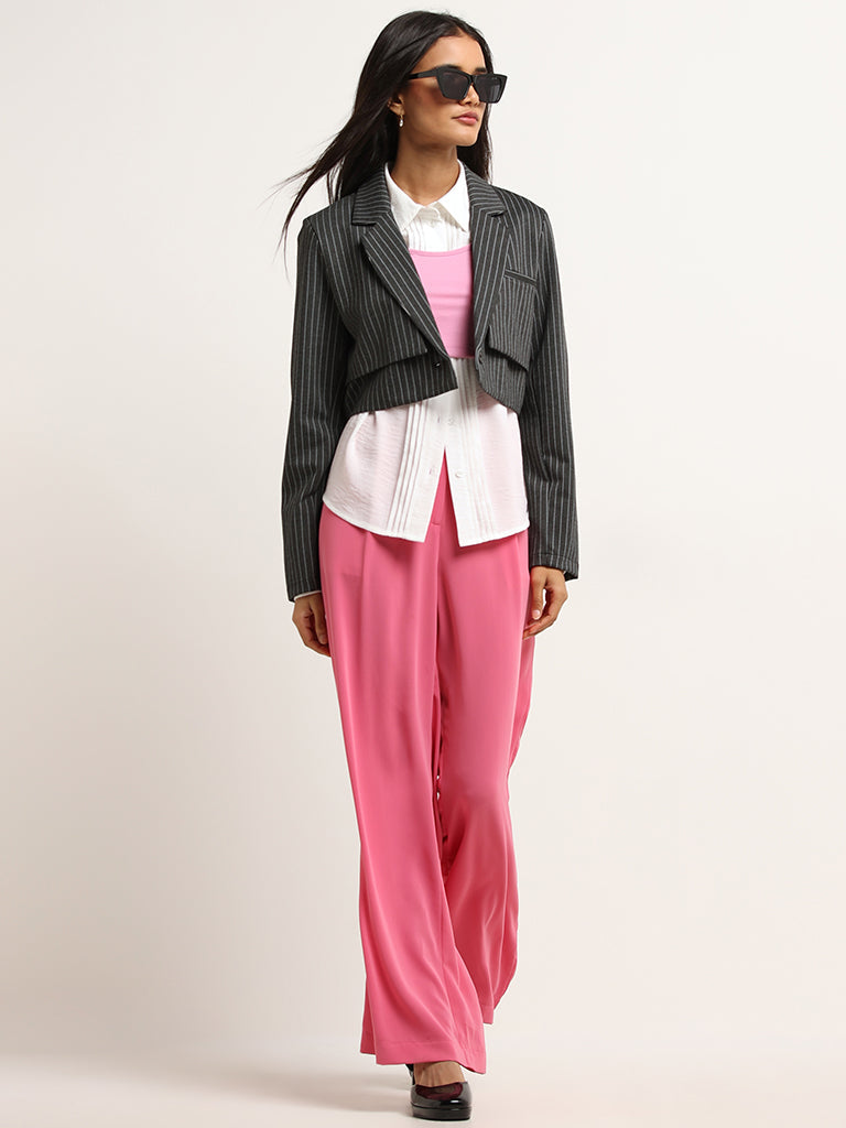 Wardrobe Pink Straight-Leg Pants