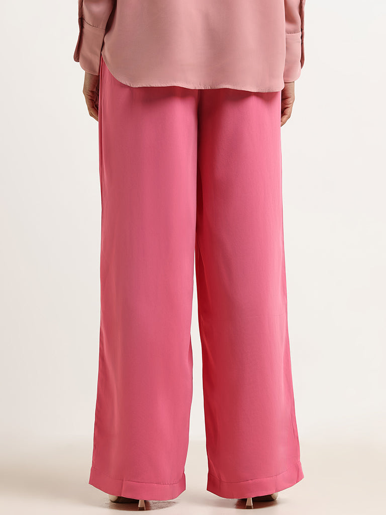 Wardrobe Pink Straight-Leg Pants